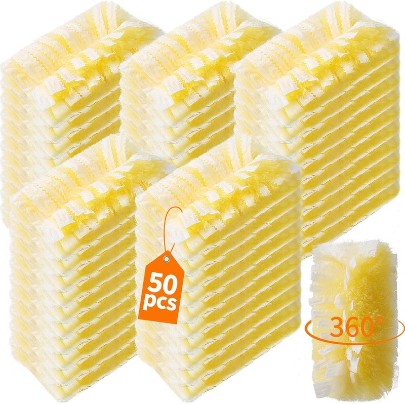 Senowi 50 Count 360° Heavy Duty Duster Refills Compatible with Swiffer, Larger Size-Extra Thick Electrostatic Disposable dusters Refill for Electronics, Furniture, Blinds, Ceiling Fans, Unscented - Image 1